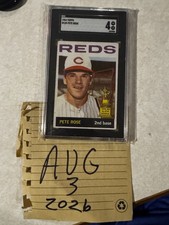 Topps 1964 Topps Pete Rose Rookie #125 SGC Graded 4 Baseball Card Reds. rookie card picture
