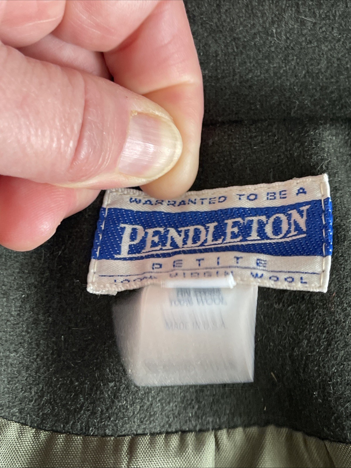 Pendleton Women’s Wool Jacket Petite Small Army G… - image 7