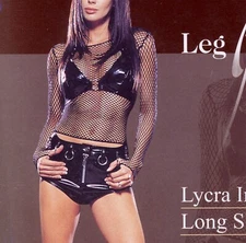 PUNK GOTHIC LYCRA LONG SLEEVES  SHIRT FISHNET  BY LEG AVENUE