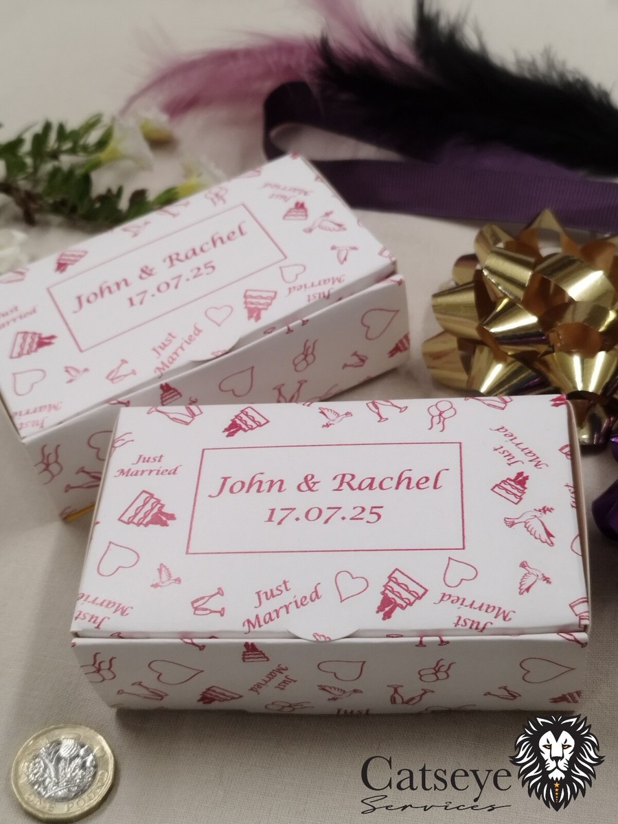 Elegant Wedding Cake Favor Boxes