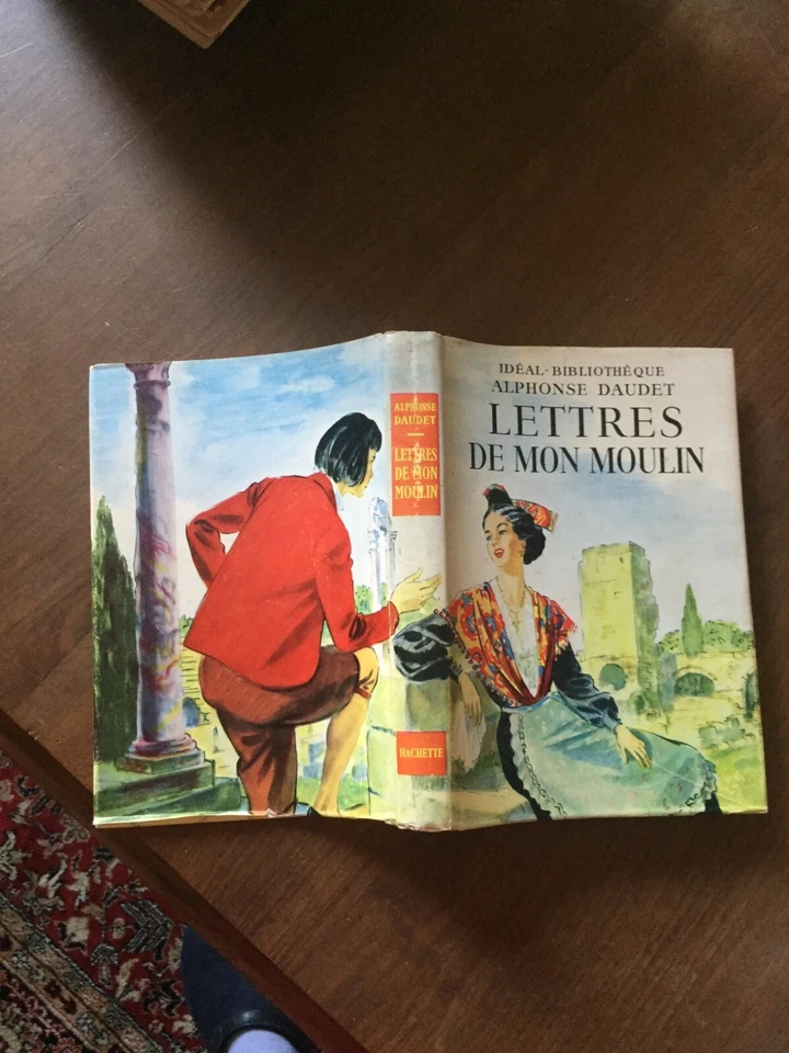 IDEAL BIBLIOTHEQUE + JAQUETTE ALPHONSE DAUDET lettres de moulin eo 1954 - Photo 1/1