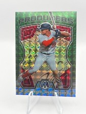 JUAN SOTO 2021 PANINI MOSAIC PRODUCERS GREEN PRIZM WASHINGTON NATIONALS #P6 JT