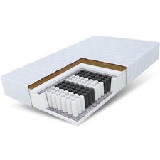 Materasso 100x200 HOME Plus molle insacchettate H3 H4 cocco 7 zone 17 cm schiuma fredda