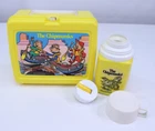 VTG 1984 The Chipmunks Lunch Box WITH Thermos Jug Plastic Retro Nostalgic