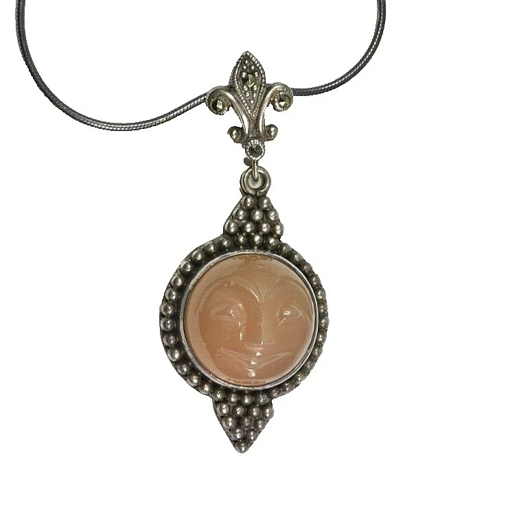 Hechos a mano con Cuentas de Plata de Ley Piedra Collares y Colgantes