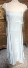 VERA WANG long silk gown - Large - Light Blue