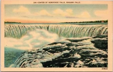 postcard Niagara Falls - Center of Horseshoe Falls 
