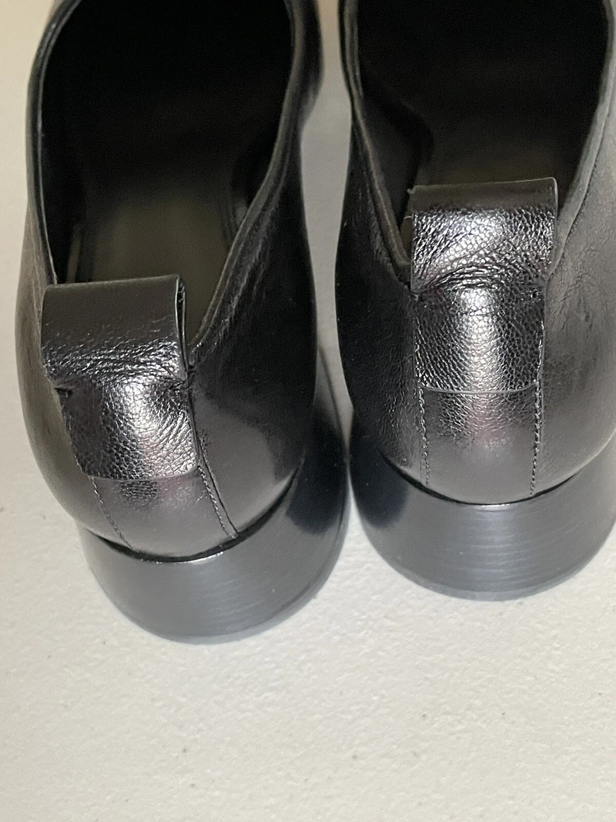 TORY BURCH ELEANOR POMPE LOGO PELLE TACCHI 35 MM IN PERFETTO NERO US TAGLIA 9 5