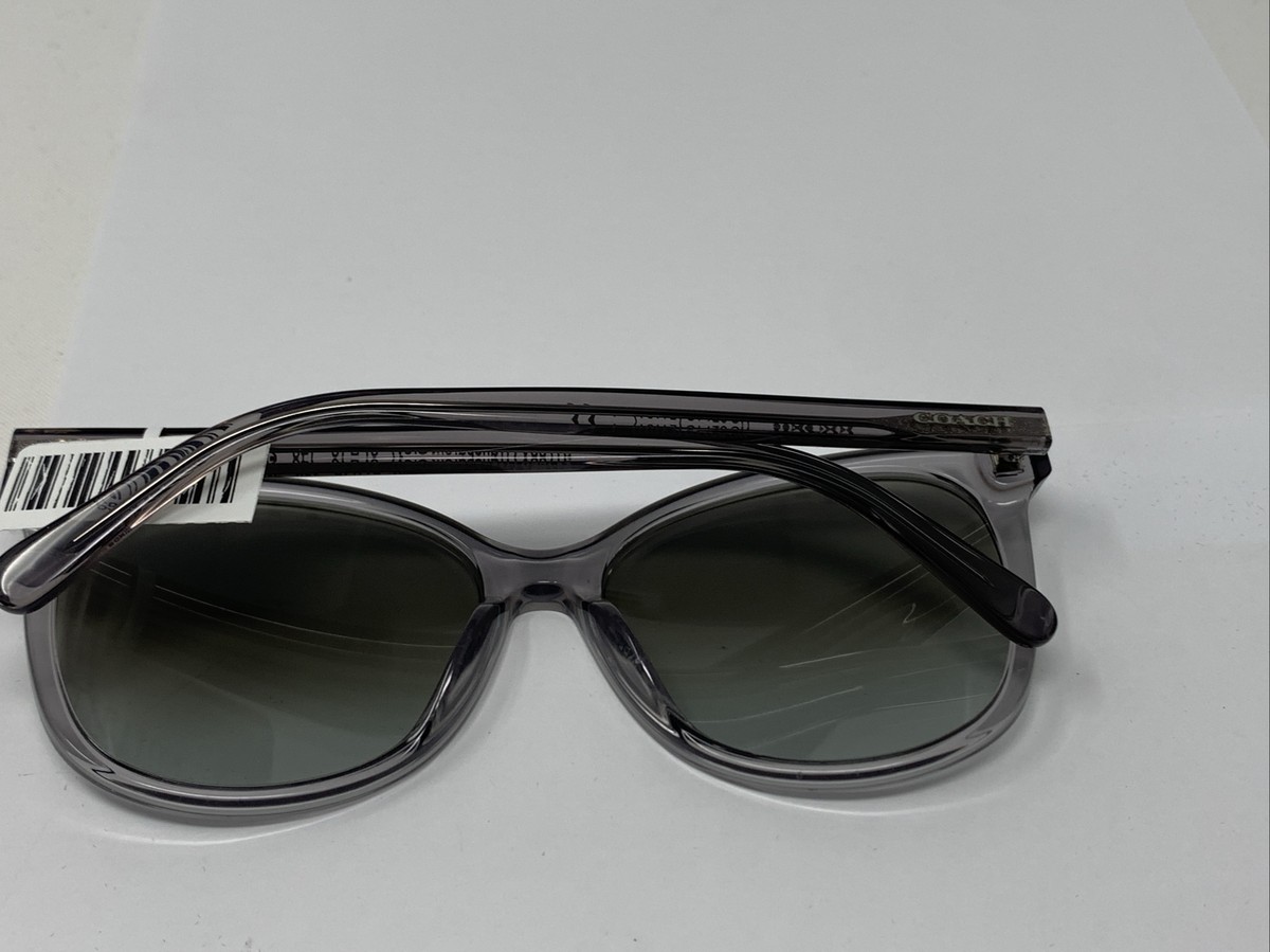 Coach HC8271U L1101 Transparent Grey Cat Eye Sunglasses 51766V 140 2N coach sunglasses women HC8271U (L1101) 51766V Transparent  main image 4