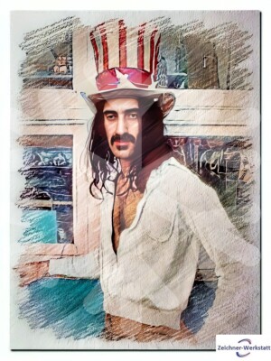 Frank Zappa--04CBF--der Druck ist Laminiert