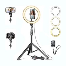 Ring Light 10.2"/185cm High Color Yield Portable Aluminum Tripod
