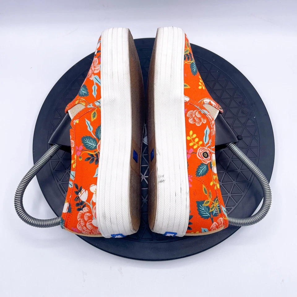Zapatos Keds Rifle Paper Co Triple Cubierta Naranja Plataforma Floral WF57634 Wms 6.5 Foto 4 de 4