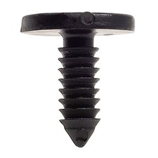Black Nylon Weatherstrip Retainer 1/8" Hole - 13/32" Stem - 3/8" Head - 100 Pack