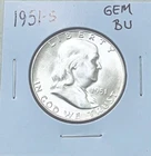 1951-S Franklin Half Dollar, Lustrous Solid Gem BU++ Full Bell Lines