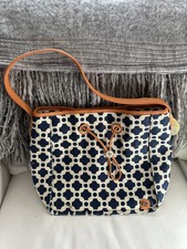 Spartina 449 Canvas/leather Shoulder Bag Purse May River Harler Hobo Nwt