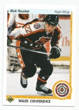 RICK TOCCHET 1990-91 UPPER DECK ALL STAR CARD NM-MT+ CONDITION