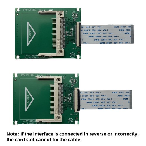 CF to ZIF Adapter Card compatible with CF flash memory cards up to 32GB - Afbeelding 13 van 14