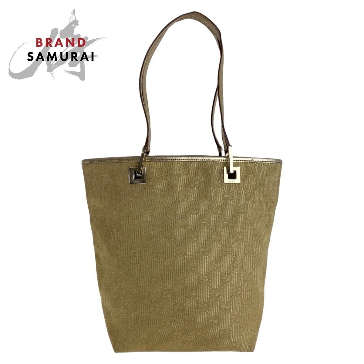 Gucci sac à bandoulière doré Gg toile/cuir 002 1099 fourre tout 410425