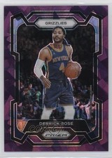 2023-24 Panini Prizm Purple Ice Prizm 97/149 Derrick Rose #272 hs9