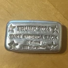 Trump 2024 Take America Back 10 oz .999 Silver Bar 10 Ounces Total Fine Silver
