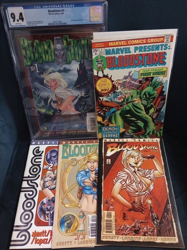 BLOODSTONE #1 -4 (2001-2002) NM CGC 9.4  + MARVEL PRESENTS #1 (1975) KEY BOOKS!