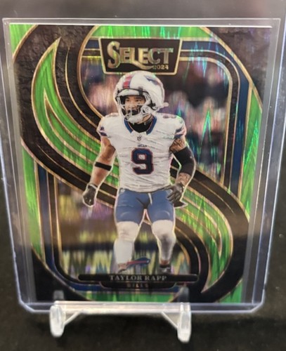 Taylor Rapp 2024 Select Neon Green Shock Prizm #195 Buffalo Bills /499 - Picture 2 of 3