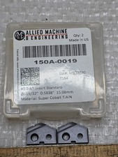 NIB 150A-0019 19/32" ALLIED SPADE DRILL INSERT BIT. AMEC S. COBALT QTY OF 2 NEW