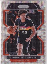 2021-22 PRIZMS SILVER WAVE CAM JOHNSON DENVER NUGGETS NETS **PACK FRESH** #4381