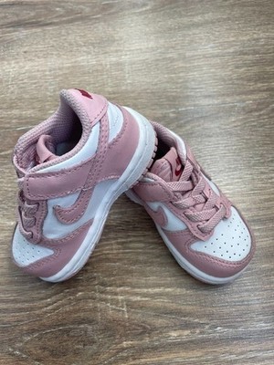 Nike Dunk Low Pink/White shoes girl original size US 4c uk 3.5 euro 19.5