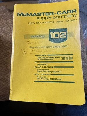 McMaster-Carr Supply Co. Catalog 102 1996