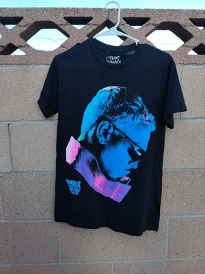 CHRIS BROWN UNDER THE INFLUENCE EUROPE TOUR BLACK TEE SMALL TEAM BREEZY 
