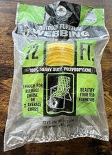 Wellington Re-Web Kit 72 Ft Yellow White Stripe Lawn Chair Sealed, Vintage