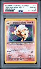 2002 POKEMON NEO DESTINY 1ST ED #12 LIGHT ARCANINE-HOLO PSA 8