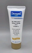 Dermasil Labs  Oil Free Daily Facial Cream With Vitamin E  Day Cream Sealed 2 Oz