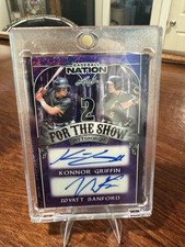 2025 Leaf Baseball Nation Konnor Griffin Wyatt Sanford Dual Auto /8 Pirates 