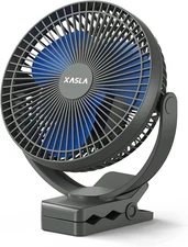 Xasla 10000Mah Portable Rechargeable Clip on Fan, 8 Inch Battery Operated Fan, 2