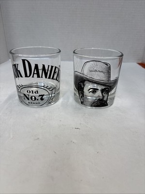 Lot of (2) Jack Daniels Tumbler Rocks Whiskey