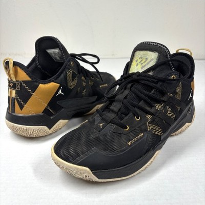 Nike Jordan One Take 2 Men 11 Shoes Black Metallic Gold CW2457-007 EUC