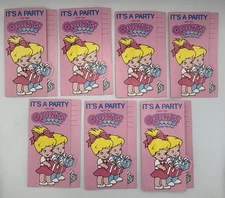 1990 Quints It’s A Party Invitations  Unique Tyco Pink 7-Unused