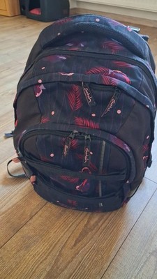 Satch Rucksack Schulranzen Schwarz Lila Pink