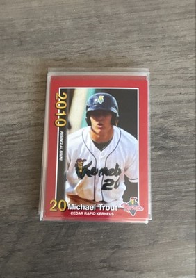 2010 Cedar Rapids Kernels Rising Alumni- RC- Mike Trout- Lot Of 10- High Grade
