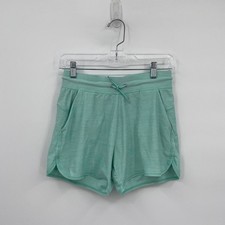 All in Motion Activewear Running Elastic Waist Shorts Green Girl's Size XL 14/16