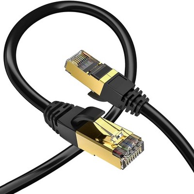 6ft-100ft RJ45 Ethernet Cable CAT7 CAT8 Flat Patch Lead Net Internet Gaming Lot