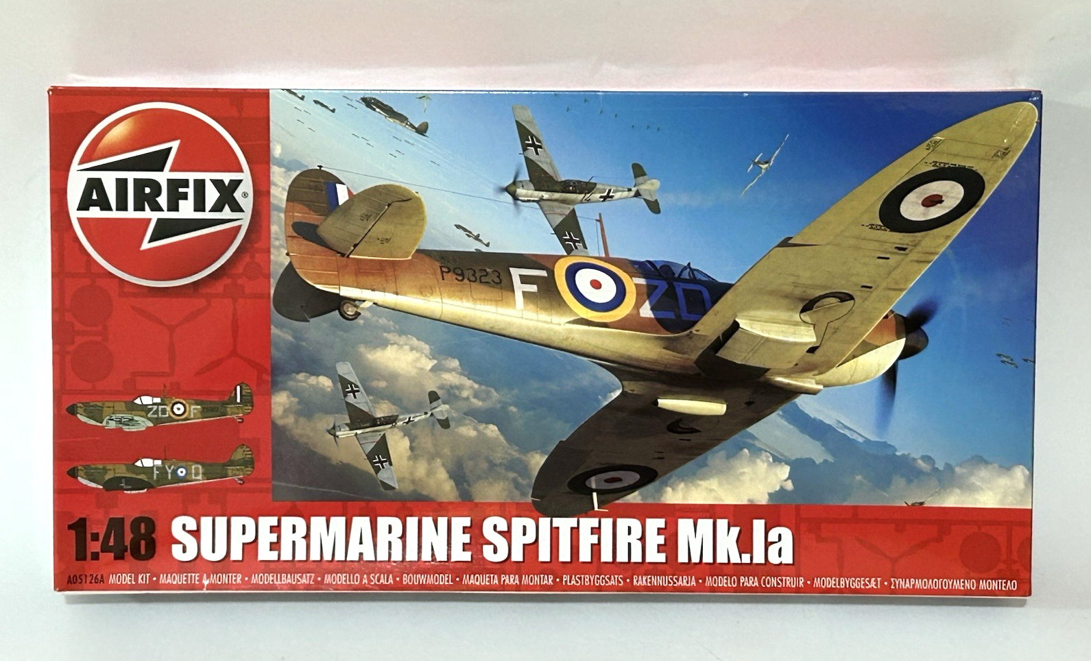 Supermarine Spitfire Mk1a RAF Airfix 1/48 plastic model aircraft kit #A05126A