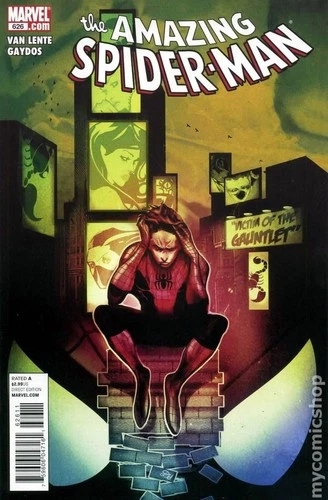 Amazing Spider-Man #626D Del Mundo Direct Variant FN 6.0 2010 Stock Image