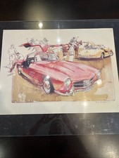 Mercedes-Benz 300 SL Gullwing Ken Dallison Po...