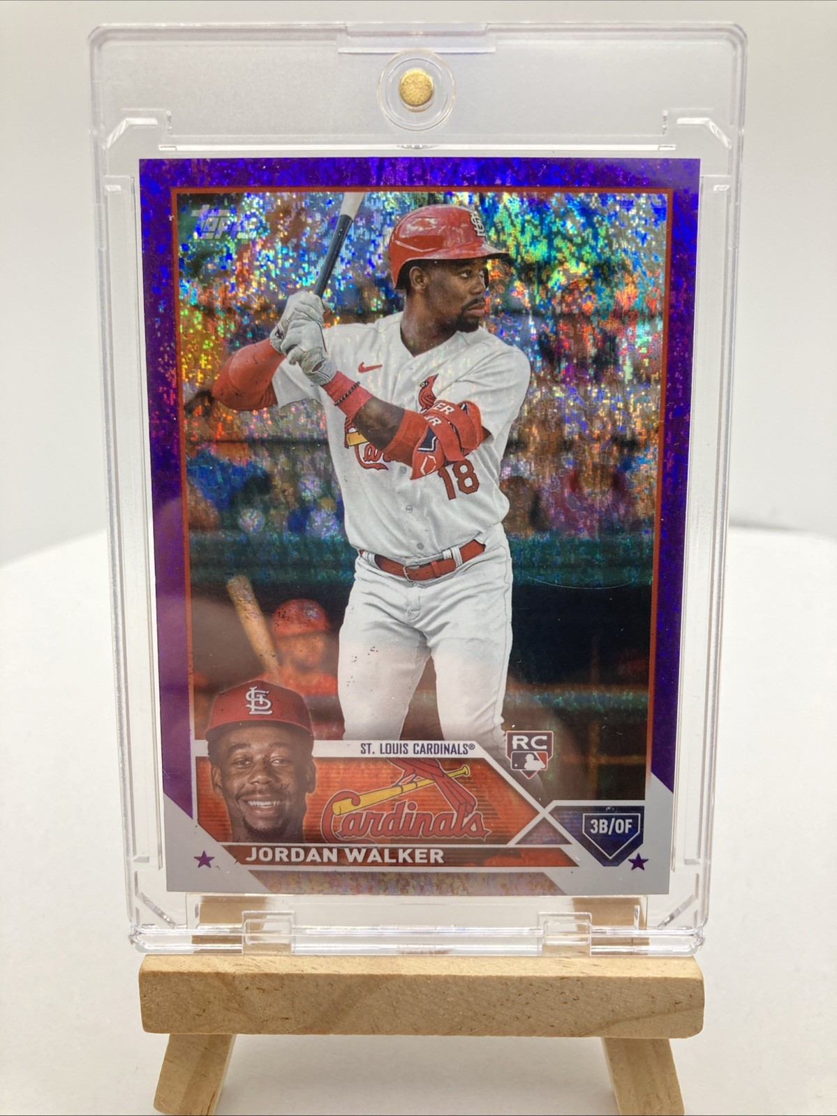 2023 Topps Series 2 - Jordan Walker #344 Purple Foil /799 (RC)