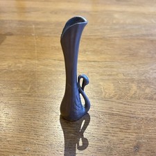 Bud Vase Silver Colour Swan Neck Handle 