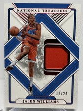 2024-25 National Treasures JALEN WILLIAMS 12/24 Treasured Threads Game Worn