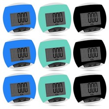 9-Pack Simple Pedometer for Walking Step Counting, Portable Clip-on Step2089
